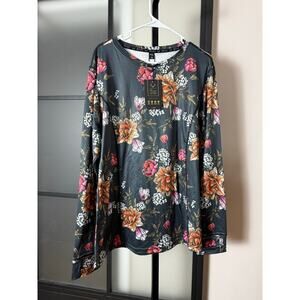 NWT Rojo Outerwear PLUS SIZE - LIVING BEST LIFE CREW NECK TOP Size 20